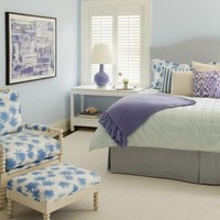 Perpaduan warna dan motif yang sangat apik dalam penataan kamar tidur. Foto: Architecture Art Designs