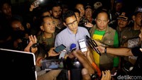 Wagub Sandiaga saat memberikan keterangan kepada sejumlah awak media.