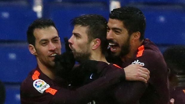 Gerard Pique baru saja mencetak gol yang membuat Barcelona selamat dari kekalahan pada pekan lalu.