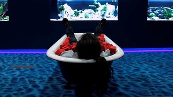 Tempat tidur yang bentuknya seperti bathub. Foto: Google