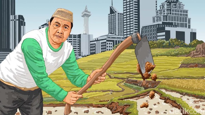 Ilustrasi petani terakhir di Jakarta
