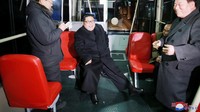 Uji coba dilakukan pada malam hari (Foto: Dok. KCNA via Reuters)