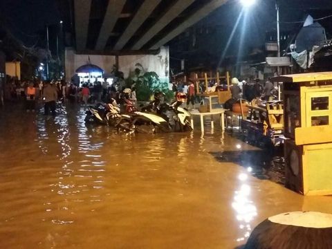Kondisi banjir di Rawajati baru-baru ini