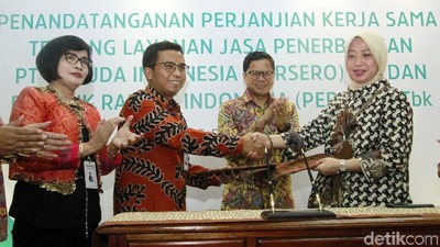 Sinergi BUMN, BRI Gandeng Garuda Indonesia