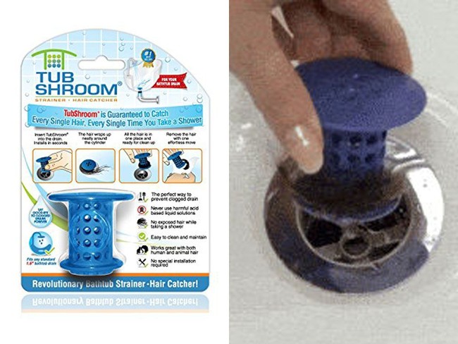 Rambut rontak yang menyangkut di filter air kamar mandi memang sering menyusahkan untuk dibersihkan. Dengan Tubshroom, membersihkan kamar mandi akan lebih mudah. Item ini dijual seharga Rp 160 ribuan. Foto: Amazon