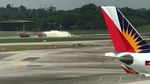 Detik-detik Black Eagles dari Korsel Terbakar di Singapore Airshow
