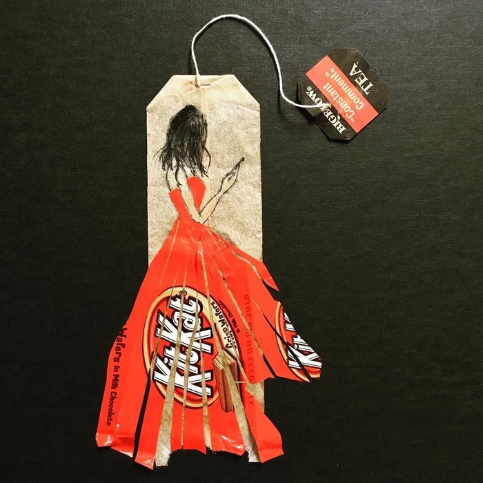 Jadi Kanvas, Ini Susahnya Melukis di Atas Kantong Teh