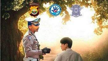 Dilan ketilang di Bengkulu. Foto: Internet