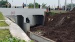 Foto: Posisi Underpass yang Longsor dan Rel Kereta Bandara Soetta