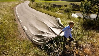 Seperti menarik jalan. Foto: istimewa/erikjohansson