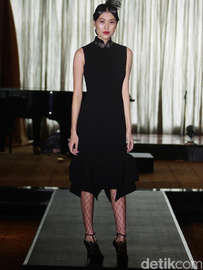 Fashion show busana Imlek dari Sebastian Red yang mengangkat tema The Golden Muse di Hotel Mulia, Jakarta Selatan, Rabu [17/1/2018]. Foto: Mohamamd Abduh/Wolipop. Foto: Mohammad Abduh/Wolipop