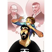 Ketika sang suami mulai menua, tugas sang istri adalah mencabut uban yang tumbuh di rambutnya. Foto: Instagram jude_devir