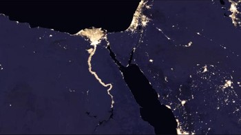 Potret malam di Sungai Nil (2016). (Foto: Space)