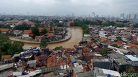 Banjir disebut berasal dari luapan air Kali Ciliwung.