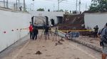 Foto: Posisi Underpass yang Longsor dan Rel Kereta Bandara Soetta