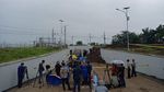 Foto: Posisi Underpass yang Longsor dan Rel Kereta Bandara Soetta