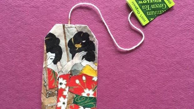 Jadi Kanvas, Ini Susahnya Melukis di Atas Kantong Teh