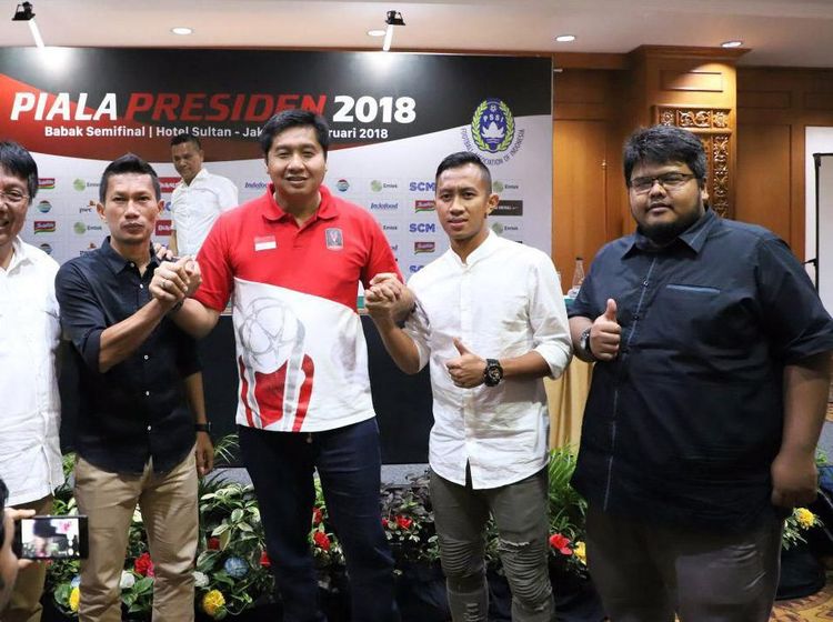 Rembukan Jelang Semifinal Piala Presiden 2018
