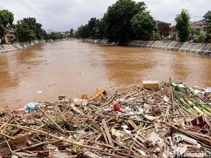 2.000 Ton Sampah Diangkut dari Ciliwung, dari Batang Pohon hingga Kulkas
