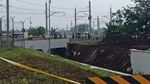Foto: Posisi Underpass yang Longsor dan Rel Kereta Bandara Soetta