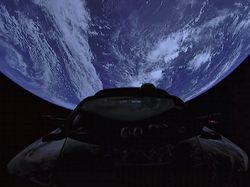 Penampakan Bumi Bulat Saat Starman Berkelana ke Mars