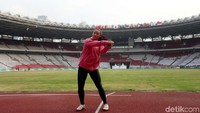 Latihan yang juga sekaligus jajal venue itu berlangsung pada pukul 16.00 WIB.
