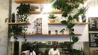 Sudut tempat meracik minuman inipun diberi aksen tanaman hias yang memberi suasana segar.Foto: Instagram Netizens of Chelsea