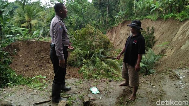 Ini Kata BPBD Kulon Progo Soal Tanah Ambles di Kalibawang