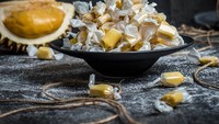 Sebagai pemanis, ada permen rasa durian. Permen terbuat dari campuran susu, cream dan durian. Permen ini dijual dalam kemasan stoples. Foto: Four Seasons Durians