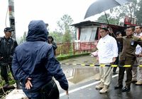 Fadli Zon Tinjau Lokasi Longsor di Kawasan Puncak
