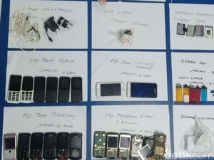 Puluhan Ponsel dan SIM Card Disita dari Lapas Narkotika Yogya
