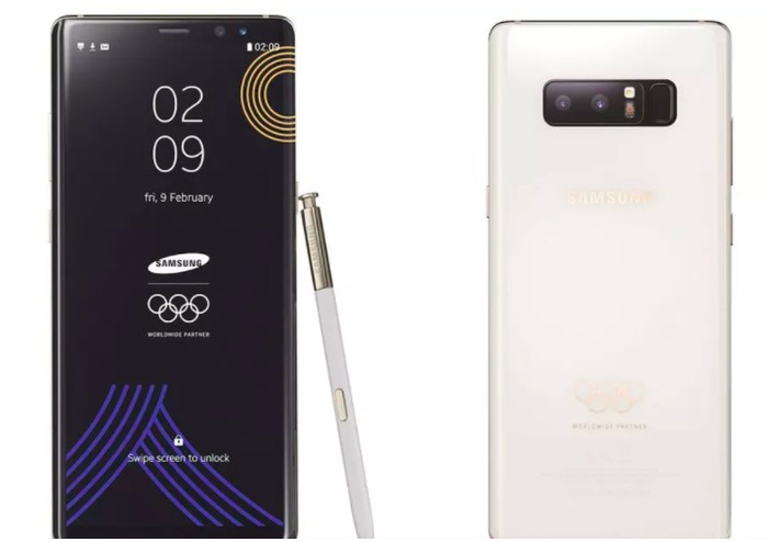 Note 8 edisi khusus Olimpiade. Foto: istimewa Note 8 edisi khusus Olimpiade. Foto: istimewa