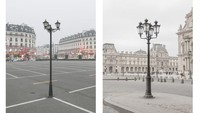 Salah satu sudut lampu di Paris dan Tianducheng. Bedanya hampir tidak ada (Francois Prost/CNN)