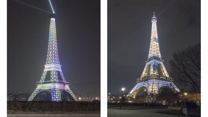 Menara Eiffel di Paris, Prancis dan Tianducheng, China