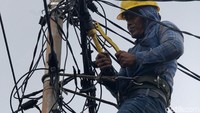 Perbaikan tersebut dilakukan usai banjir yang melanda kawasan tersebut.