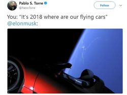 Berkelana ke Mars, Starman Malah Lihat Bumi Datar