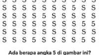 Kira-kira, apakah Anda bisa menebak ada berapa angka 5 di gambar ini? Foto: Instagram
