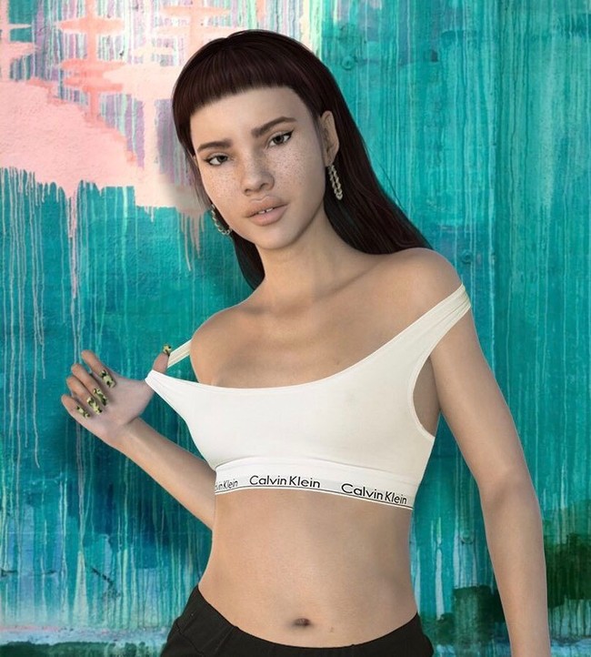 Diakui Lil Miquela, busana itu bukanlah bagian dari endorsement. Aku tidak pernah dibayar untuk memakai baju tersebut, tapi belakangan banyak label yang mengirimkanku pakaian, kata dia kepada BoF. (Foto: Instagram/Lil Miquela)