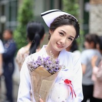 Bahkan Namkhing disebut-sebut sebagai perawat paling cantik di negeri Gajah Putih itu. Foto: Instagram