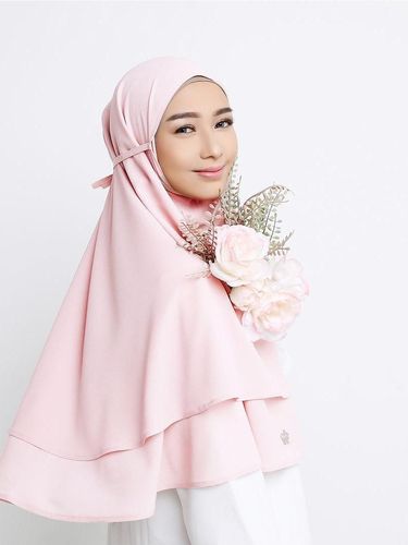 Jilbab Pashmina Warna Khaki