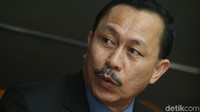 Nama pertama, ialah Ketua Komnas HAM Ahmad Taufan Damanik. Debat pertama ini bertema Hukum, HAM, Korupsi dan Terorisme. (Foto: Ari Saputra-detikcom)