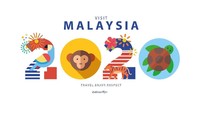Foto: Netizen Malaysia gatal ingin mengganti logo Visit Malaysia 2020 yang mereka anggap sangat tidak representatif. Contohnya karya arsitek bernama Atira Ariffyn ini. Atira cuma butuh 30-40 menit mendesain logo keren ini. (Facebook/Atira Ariffyn)