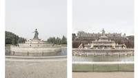 Selain Menara Eiffel, Versailles Garden yang populer juga ikut dibuat replikanya. Bagus mana? (Francois Prost/CNN)