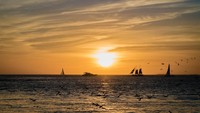 Inilah Key West yang memang sudah tersohor dengan matahari tenggelam dan pantainya. (Thinkstock)
