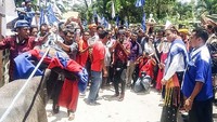 Penyambutan Ritual Potong Kerbau itu sebagai bentuk dukungan rakyat dari tanah Sumba Daya Barat. Foto: dok. PKS