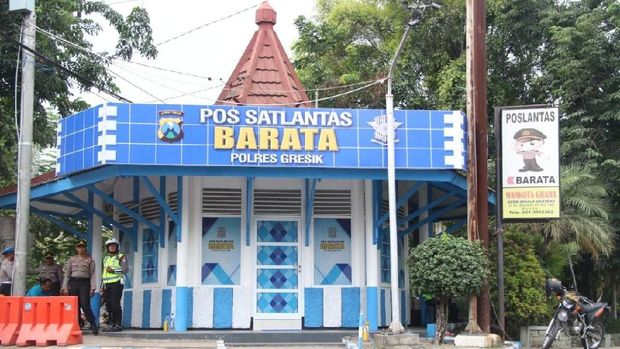 Pos Lantas Barata yang diresmikan