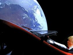 Berkelana ke Mars, Starman dan Tesla Terus Jadi Meme Kocak