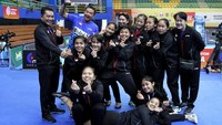 Indonesia berhasil melaju ke babak semifinal Kejuaraan Bulutangkis Beregu Asia 2018 di sektor putri. Srikandi Merah Putih menang 3-1. (dok. Humas PBSI)