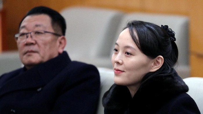 North Korean leader Kim Jong Uns younger sister Kim Yo Jong sits in a meeting room in Incheon, South Korea February 9, 2018. Yonhap via REUTERS ATTENTION EDITORS - THIS IMAGE HAS BEEN SUPPLIED BY A THIRD PARTY. SOUTH KOREA OUT. NO RESALES. NO ARCHIVE.