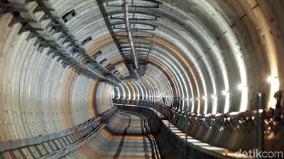 Foto: Megahnya Terowongan MRT Jakarta yang Bisa Bertahan 100 Tahun